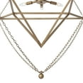thumbnail image 6 of Vanity Art 6 Light Dimmable Geometric Chandelier, Modern Hanging Lighting, Ceiling Lights Fixtures for Dining Room Living Room Bed Room Kitchen, Brass Dust, 22206BD, 6 of 8
