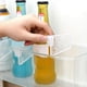 thumbnail image 4 of 1/4 piezas de tablero divisor de almacenamiento de refrigerador, divisor de plástico retráctil, férula de almacenamiento, organizador de estantes para latas y botellas de cocina, 4 of 5