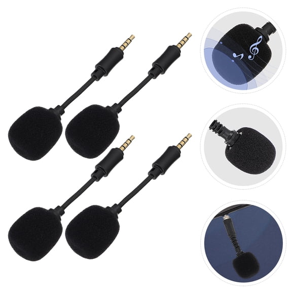 Minkissy 4Pcs Music Recording Equipment Microphone with Noise Cancellation