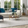 thumbnail image 3 of Evelyn&Zoe Otto 32" Wide Square Coffee Table with Faux Walnut Shelf, Brass, 3 of 6