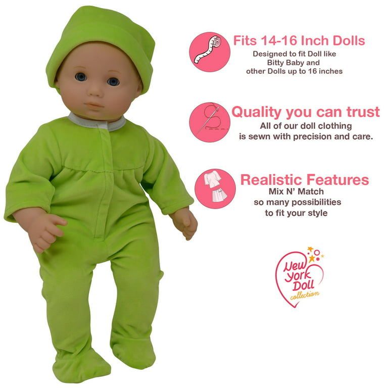 The New York Doll Collection Baby Doll Clothes for 14-16 inch Dolls