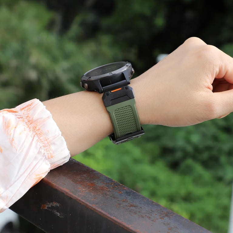 Bracelet Nylon MYSNBKN 22 Mm – Auto-grippant, Rapide, Léger – Compatible Fenix 8/7/6/5, Forerunner 965/955/945…