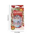 thumbnail image 3 of 24 uñas postizas cortas de Navidad extraíbles para mujeres y niñas Ygjytge Para estrenar, 3 of 8