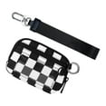 thumbnail image 2 of Waterproof Wristlet Pouch With Clear ID Card Slot And Adjustable Wrist Strap – Plaid Pattern, 2 of 5