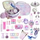 thumbnail image 1 of Juegos de maquillaje para niños para niñas Juego de maquillaje para niños Juego de maquillaje para niñas con sombra de ojos Lápiz labial Brillo de labios Rubor para modo dual de carga lavable, 1 of 5