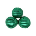 thumbnail image 3 of Zeekio Juggling Balls Premium Galaxy - [Pack of 3], Synthetic Leather, Millet Filled, 12-panel Leather Balls, 130g Each, 62mm, Metallic Green, 3 of 6