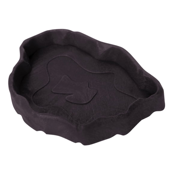 Reptile Bowls Terrarium Feeding Worm Dish Reptile Mealworm Feeder Dish Plastic Bowl for Frog Gecko Snake Spiders Turtles