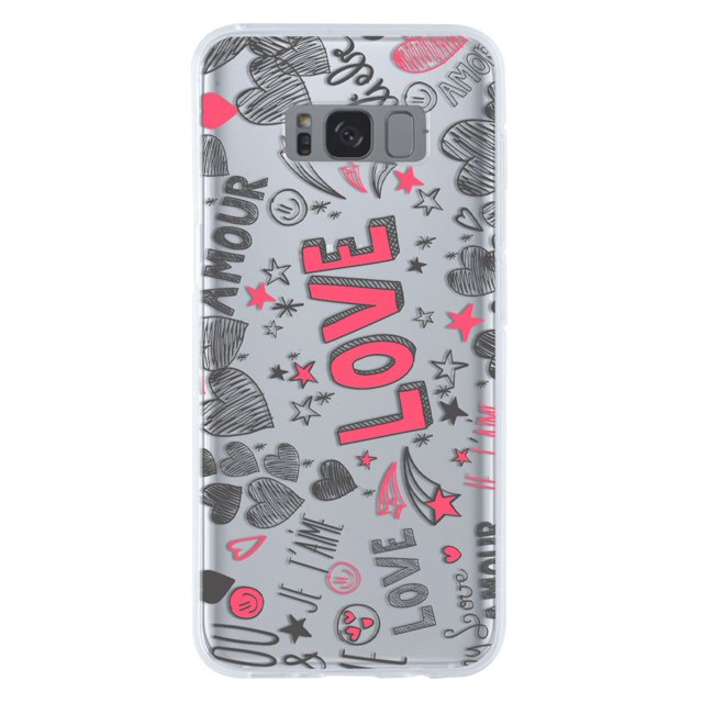 Funda para Galaxy S8 InstaCase Corazones Love Protector Antigolpes
