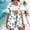 Set-95Blue, variant on LEWKW Women's Boho 3 Piece Outfits Floral Print Kimono Cardigan Crop Top & Shorts Sets Summer Beach Vacation Lounge Wear Matching Cover up Suits
