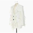 thumbnail image 3 of Gibobby Blazer para mujer Blazer casual para mujer de manga larga con frente abierto para trabajo oficina casual(Blanco,G), 3 of 4