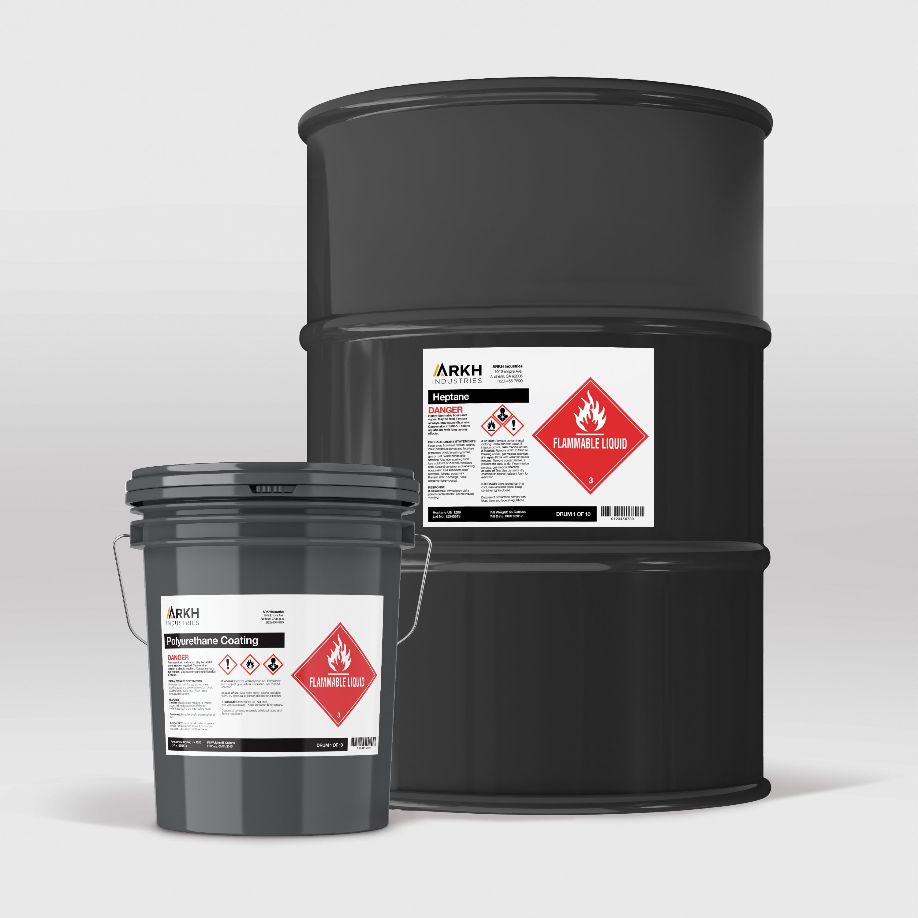 Avery UltraDuty GHS Chemical Labels for Laser Printers, Waterproof, UV Resistant, 8-1/2" x 11", 50 Labels (60501)