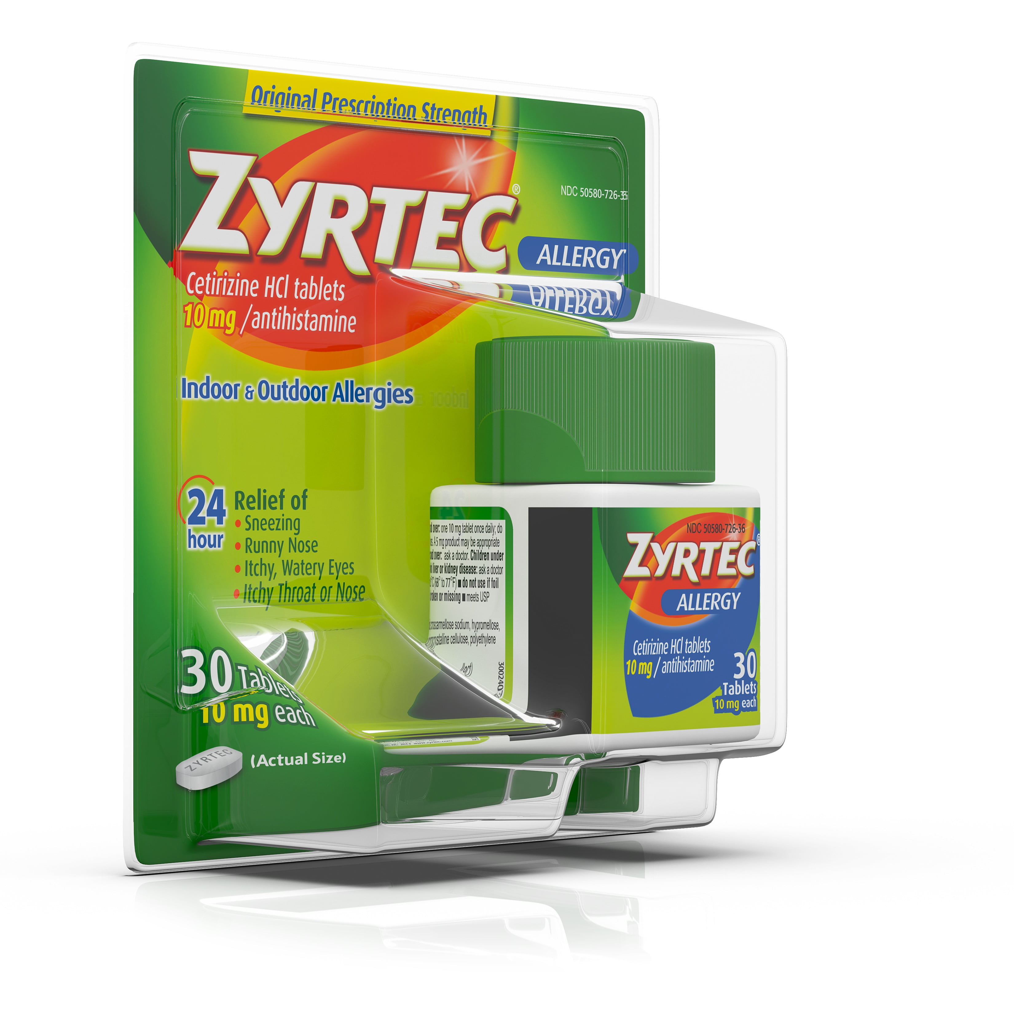 Zyrtec Tablets 30 Count 10 Mg Com