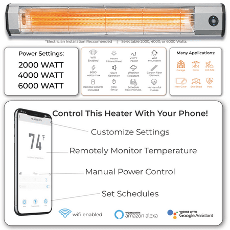Heat Storm - 6000 Watt Infrared Heater - Gray