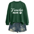 thumbnail image 3 of Frenchie Mom Sweatshirts for Women Long Sleeve Crewneck Graphic Sweatshirt for French Bulldog Lover Pullover Tops, 3 of 5