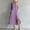 Purple, variant on Odbmxy Womens Midi Dresses Summer Shift Cotton Linen Shirt Dress for Women Classy Sleeveless Button Front Office