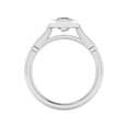 thumbnail image 2 of Eterna JewelElegant 1.8 Ct Asscher Lab Diamond Halo Engagement Ring - 14K White Gold Plated - Ideal for Anniversaries and Weddings - Beautiful Gift for Her with Prong Setting Design, 2 of 3