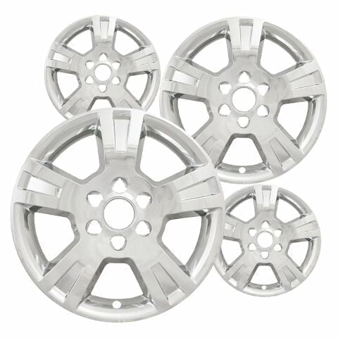 18 inch Chrome ABS Wheel Skins Set Compatible with 2007-2010 GMC Acadia, 2011-2014 Acadia SLE, 2011-2012 Acadia SL, SLT, Denali & Impostors for 5280, 5281, 5390, 5391 Wheel Series