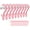Pink, variant on 10 pcs Laundry Hooks Clip Plastic Clothes Hangers Pins Super Strong Hanger Clips for Bathroom Travel Portable