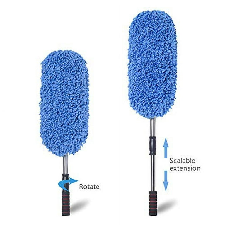 Microfiber Car Duster Extendable Handle Interior Exterior Multipurpose  Cleaning Car Brush Set of 5