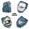 thumbnail image 5 of JIALIOU Mini Backpack Purse for Women Quilted Casual Daypack Small Travel Shoulder Bag, Lion Head and Star, 5 of 7