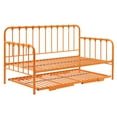 thumbnail image 5 of Weston Home Luca Metal Twin Daybed with Lift-up Trundle, Orange, 5 of 10