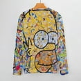 thumbnail image 3 of Simpsons Unisex Sweater Long Sleeve Fall Casual Crewneck Tops Pullover Active Streetwear Fashion Sweatshirt M, 3 of 6