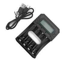 LCD Display Intelligent Battery Charger Dock for 1.5V AA 3A Lithium Batteries