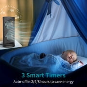 Dr. Prepare Tower Fan Oscillating Fan, 12'' Portable Standing Desk Fan