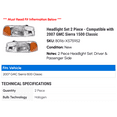 thumbnail image 2 of Headlight Set 2 Piece - Compatible with 2007 GMC Sierra 1500 Classic, 2 of 2
