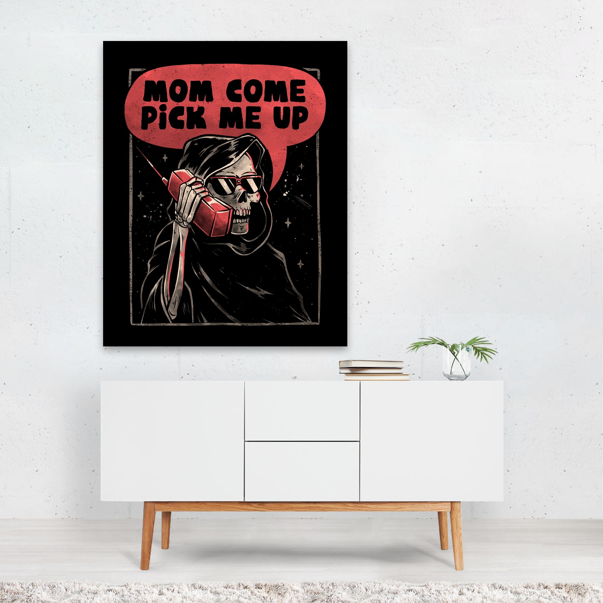 Mom Come Pick Me Up Drawing Skull