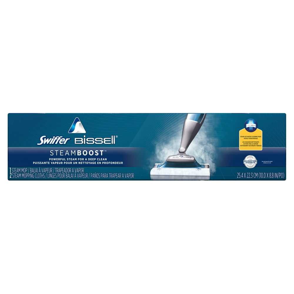 Swiffer SteamBoost Deep Cleaning Steam Mop Starter Kit For Bissell