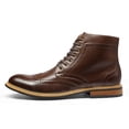 thumbnail image 2 of Botas de vestir para hombre Bruno Marc BERGEN-01 marrón talla 10.5, 2 of 8