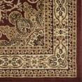 thumbnail image 6 of Luxe Weavers Oriental Floral Medallion Burgundy 4x5 Area Rug, Indoor Carpet, 6 of 11