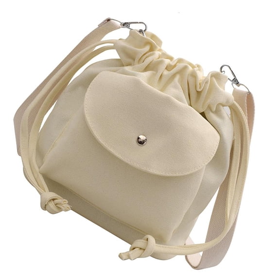 Giaone Roomy Unisex Drawstring Bag Shoulder Bags Practical Fabric Everyday Solution