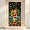 thumbnail image 6 of Christmas Door Curtain, Glow in the Dark Printed Door Cover with Santa and Reindeer Designs, Hanging Holiday Decoration with Cord, 70.9 by 35.4 Inches - Santa Claus, 6 of 6
