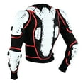 thumbnail image 4 of Kids Children Boys Girls Motorcycle Body Armour Jacket Dirt Bike Back Spine Chest CE Approved Protection Jacket Black/White-14 (Years), 4 of 11