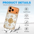 thumbnail image 4 of Case For Apple iPhone Air / 17 Pro / 17 Pro Max Series Case, Slim Thin Transparent Flexible Clear TPU Shockproof Phone Case For iPhone 17 Series, White Gold Retro Shangshui Pattern (1), 4 of 6