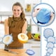 thumbnail image 5 of Naiovety 6 uds. De tapas elásticas de silicona, cubiertas herméticas reutilizables para envolver alimentos, mantener el sellado fresco, Organizadores de utensilios de cocina azul, 5 of 6