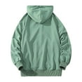 thumbnail image 2 of LEEy-world Hoodies For Men Zip Up Men's Color Block Hoodie-Full Zip Heavyweight Hoodie-Camo zip up hoodie With Kanga Pocket Green,3XL, 2 of 3