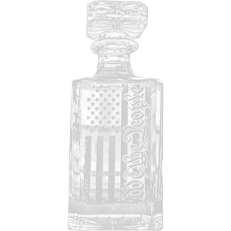 

Efsteb Flags Clearance Whiskey Decanter 450ML We People Meaningful American Flag Whiskey Glass