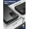 thumbnail image 3 of Clayco Forza Series Samsung Galaxy Note 20 Case, Built-in Screen Protector Compatible with Fingerprint ID, Full-Body Rugged Cover, 6.7 inch, 2020 Release (Black), 3 of 7