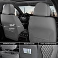 thumbnail image 3 of 2005-2026 Car Seat Cover for Hyundai Tucson, Gray Car Seat Covers, Waterproof Faux Leather, 5 Seats Full Set, Easy to Clean and Install, Wear Resistance, Beautify Interior, 3 of 7