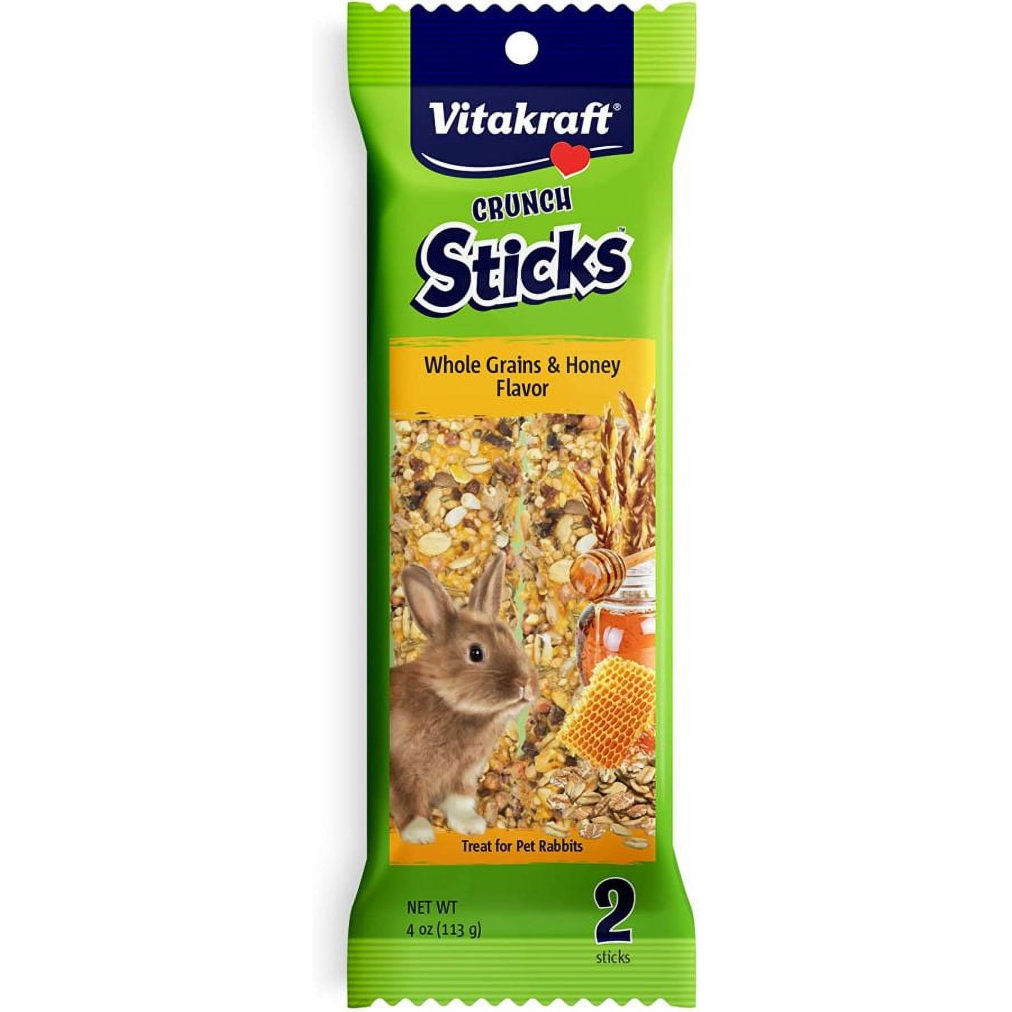 VitaKraft Honey Sticks for Rabbits [Small Pet, Honey Sticks] 2 Pack