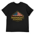 thumbnail image 3 of Midnight Hammer Energetic Men's Cotton Short Sleeve HD Print Tee for Casual T-Shirt Crew Neck Top Black L, 3 of 7