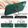 thumbnail image 3 of for iPhone SE 2022/2020, iPhone 7 Case, iPhone 8 Case, Heavy Duty Defender Protective Phone Cases with Ring Holder Stand Magnetic Kickstand, Hard Shell Shockproof Military Bumper Cover, Green, 3 of 13