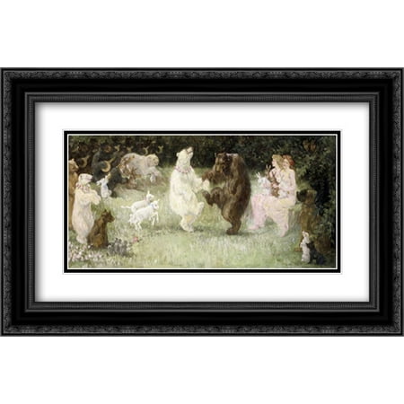 The Rites of Spring 2x Matted 24x16 Black Ornate Framed Art Print by Church, Frederick