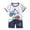 White, variant on Boys' Sleepwear Agkizg 2-Piece Boys' Pajama Sets,Kids Nightwear Loungewear Clothes Set,Fashion Boys' Casual Sleeveless Tops Round Neck Collar Botton Printed Short Pants Sets