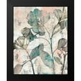 thumbnail image 2 of Goldberger, Jennifer 12x14 Black Modern Framed Museum Art Print Titled - Negative Space Floral I, 2 of 5