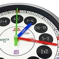 thumbnail image 4 of Educational Decorative Wall Clock | Time Teaching Clock Teacher's Choice Black., 4 of 6