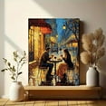 thumbnail image 6 of Romantic Parisian Couple Canvas Wall Art， Perfect for Living Room， Bedroom， Dining Room， Kitchen， and Office Decor., 6 of 8
